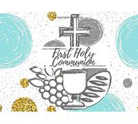 First Holy Communion: Guest Message Book | Keepsake | 100 Pages With Gift Log & Photograph Pages | Religious Celebrations | 8.25” X 6” Small | Paperback Cover: Volume 4
