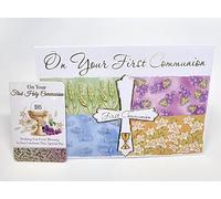 First Holy Communion Unisex Money Voucher Wallet and Keepsake Prayer Card