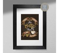 First I Drink Coffee Then I Do Things - Typography Print | Kitchen Wall Art | Coffee Print Print Only A3