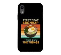 First I Eat Bibimbap Then I Do The Things Vintage Bibimbap Case for iPhone XR