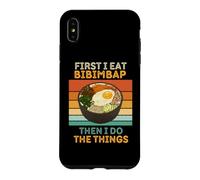 First I Eat Bibimbap Then I Do The Things Vintage Bibimbap Case for iPhone XS Max