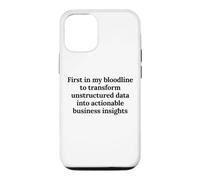 First In My Bloodline To Analyze Data Funny Analyst Humor Case for iPhone 12/12 Pro