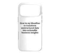 First In My Bloodline To Analyze Data Funny Analyst Humor Case for iPhone 17 Pro Max