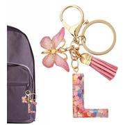 First Key Ring, Letter Key Ring for Car Keys, Beautiful Design, Women's Key Cheese, Women's Key Ring, Women's Key Chain, Women's Key Chain, Women's Key Chain, Women's Key Ring, Large, Siehe