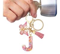 First Key Ring, Letter Key Ring for Car Keys, Beautiful Design, Women's Key Cheese, Women's Key Ring, Women's Key Chain, Women's Key Chain, Women's Key Chain, Women's Key Ring, J, Siehe Beschreibung