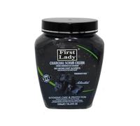 First Lady Charcoal Face & Body Scrub 540ml - Deep Cleansing Exfoliating Scrub for Smooth, Clear-Looking Skin - Suitable for Face & Body