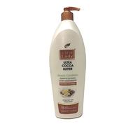 First Lady Cocoa Butter Moisturising Lotion 1000ml with Pump Dispenser | Vitamin E & Ceramide Body Lotion for Dry Skin | Deep Hydration, Soft Smooth Skin, Fast Absorbing Moisturiser