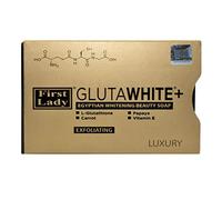 First Lady Glutawhite+ Egyptian Brightening Exfoliating Soap 200g with L-Glutathione, Papaya, Carrot & Vitamin E - Helps Even Skin Tone & Radiant Glow