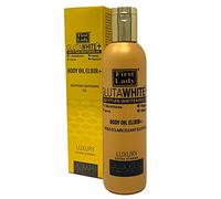 First Lady Gold Goat Milk Skin Brightening Body Oil 200ml with L- Glutathione, Papaya, Carrot, Vitamin E