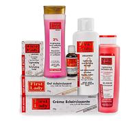 First Lady Original Fast Actives Skin Brightening (KIT) Lotion, Cream, Gel, Serum, Soap, Glycerin, Shower Gel for dark spots, hyper pigmentation, melanin, melsama, glow up