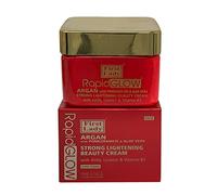 First Lady Rapid Glow Argan Brightening Cream 250ml - Kojic Acid & Vitamin C Moisturiser for Dark Spots, Hyperpigmentation & Uneven Skin Tone - With Aloe Vera, Amla, Licorice & Pomegranate