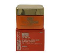 First Lady Rapid Glow Carrot Strong Skin Brightening Beauty Face Cream 250ml - with Argan, Mallow, Vitamin A dark spots remover for face, melanin, melsama, toning cream, with kojic acid and vitamin c