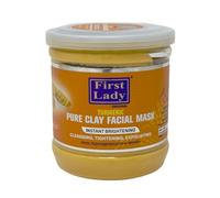 First Lady Turmeric Clay Face Mask 440g - Brightening & Deep Cleansing Face Mask, Pore Minimising, Acne & Oil Control Treatment, Kaolin Clay Glow Skin Mask