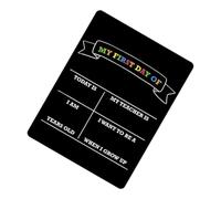 First / Last Day Sign Double-Sided Chalkboard Board Reversible Message Board Back to School Sign Reversible Classroom Display Board for Preschool