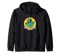 First Launch Funny 3D Printing Calibration Boat Maker Gift Zip Hoodie