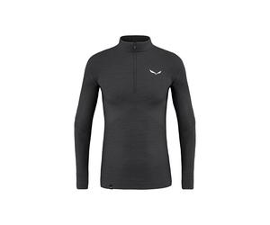 First layer Salewa ZEBRU MED WARM AMR M 1/2Z TEE. (onyx) men