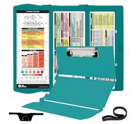 First Lifesaver Foldable Nurse Clipboard, 3 Layers Aluminum, Teal Blue