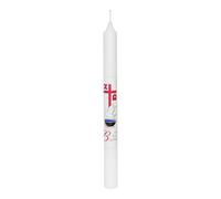 First Light Baptismal Candle White with Cross and Dove 25cm