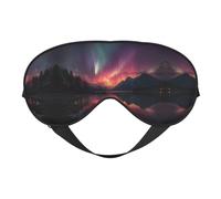 First Light Print Silk Sleeping Mask with Adjustable Strap-Silk Eye Mask Soft Eye Cover,for Blocking Out Lights Sweet Sleep Travel Relax, Nap, Meditation