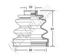 First Line FCB2288 Bellow, Driveshaft