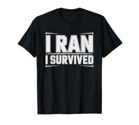 First Marathon Finisher Ran 26 2 Miles Survived Funny Time T-Shirt