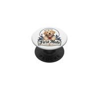 First Mate Labrador Puppy Sailor Sailorcore Fishermencore PopSockets Adhesive PopGrip