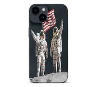 First Men On The Moon Basic TPU Cell Phone Cases TPU Soft Cover Shockproof Slim Phone Case Compatible with iPhone 14/14 Plus/14 Pro/14 Pro Max
