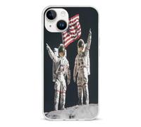 First Men On The Moon Basic TPU Cell Phone Cases TPU Soft Cover Shockproof Slim Phone Case Compatible with iPhone 14/14 Plus/14 Pro/14 Pro Max
