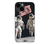 First Men On The Moon Cell Phone Basic Cases TPU Soft Cover Shockproof Slim Phone Case Compatible with iPhone 15/15 Plus/15 Pro/15 Pro Max