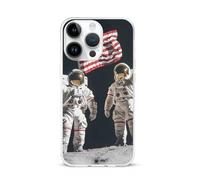 First Men On The Moon Cell Phone Basic Cases TPU Soft Cover Shockproof Slim Phone Case Compatible with iPhone 15/15 Plus/15 Pro/15 Pro Max
