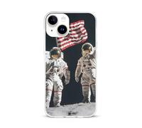 First Men On The Moon Cell Phone Basic Cases TPU Soft Cover Shockproof Slim Phone Case Compatible with iPhone 15/15 Plus/15 Pro/15 Pro Max