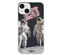 First Men On The Moon Cell Phone Basic Cases TPU Soft Cover Shockproof Slim Phone Case Compatible with iPhone 13 Mini/13/13 Pro/13 Pro Max