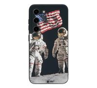 First Men On The Moon Cell Phone Basic Cases TPU Soft Cover Shockproof Slim Phone Case Compatible with Galaxy S23/S23 Plus/S23 Ultra