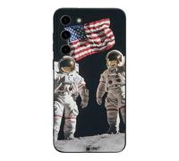 First Men On The Moon Cell Phone Basic Cases TPU Soft Cover Shockproof Slim Phone Case Compatible with Galaxy S23/S23 Plus/S23 Ultra