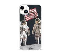 First Men On The Moon Cell Phone Basic Cases TPU Soft Cover Shockproof Slim Phone Case Compatible with iPhone 15/15 Plus/15 Pro/15 Pro Max