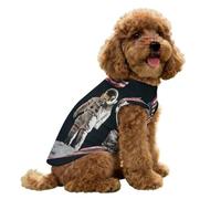 First Men On The Moon Dog Clothes Ice Silk Sleeveless Pet Vest Puppy Breathable Shirts for Small Dogs Cat S