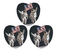 First Men On The Moon Hanging Car Air Fresheners 3Pcs Aromatherapy Tablets Automotive Fragrance Scented Card Decor Love form