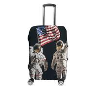 First Men On The Moon Personalized Luggage Case Cover Protective Suitcase Covers Washable Bag Protector for Travel S