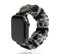 First Men On The Moon Scrunchies Watch Band Compatible with IWatch Stretchy Elastic Replacement Strap 42mm/44mm