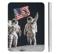 First Men On The Moon Slim Tablet Cases Compatible with iPad Mini4/5（7.9in）Mini6（8.3in） With Pencil Holder Protective Cover