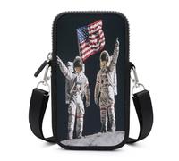 First Men On The Moon Small Crossbody Bag for Women Men Mini Cell Phone Purse Wallet Side Shoulder Satchel Purses