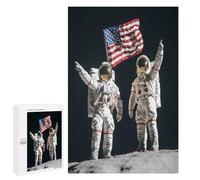 First Men On The Moon Vertical Wooden Puzzles for Adults Colorful Jigsaw Puzzle Home Decors Gift 1000 PCS