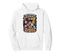 First Mom Now Grammie Colorful Leopard Print Quote Pullover Hoodie