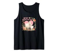 First Mother's Day 2026 Cute Goats Matching Family Kids Tank Top