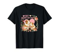 First Mother's Day 2026 Cute Guinea Pigs Matching Family Kid T-Shirt