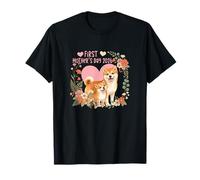 First Mother's Day 2026 Cute Shiba Inus Matching Family T-Shirt