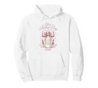 First Mother's Day 2026 Pink Ribbon Baby Bottle New Mom Pullover Hoodie