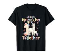 First Mother's Day 2026 Together Cute Alpacas Farmer Family T-Shirt