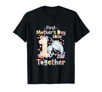 First Mother's Day 2026 Together Cute Narwhals Sea Animal T-Shirt