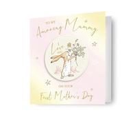 First Mother's Day Card with Coaster, Guess How Much I Love You Design Amazing Mummy Card